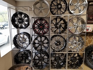 Custom wheel display in Asheville, NC